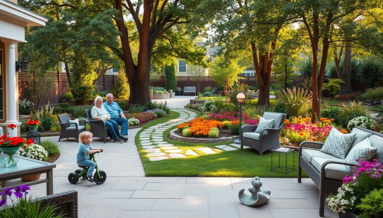 Gartengestaltung im Mehrgenerationenhaus: Ideen für alle Altersgruppen