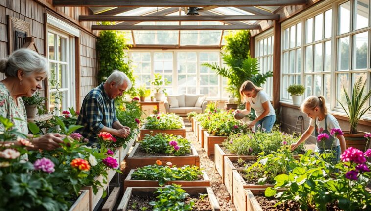 Generationenübergreifendes Gärtnern im Mehrgenerationenhaus