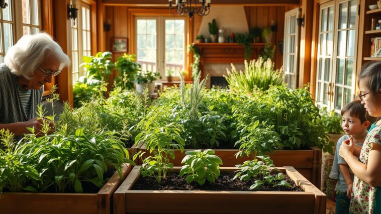 Kräutergarten im Mehrgenerationenhaus pflegen