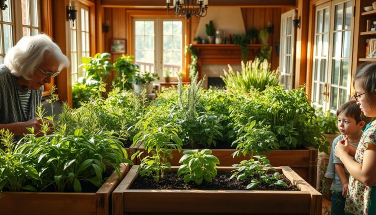 Kräutergarten im Mehrgenerationenhaus pflegen