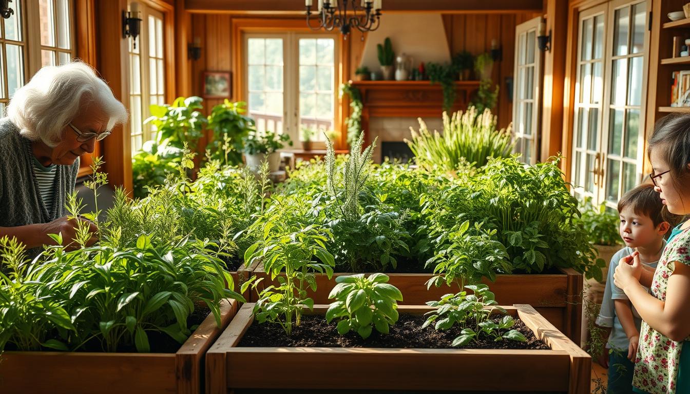 Kräutergarten im Mehrgenerationenhaus pflegen