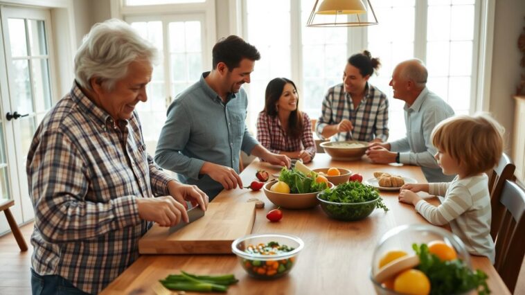 Mahlzeiten im Mehrgenerationenhaushalt gemeinsam gestalten