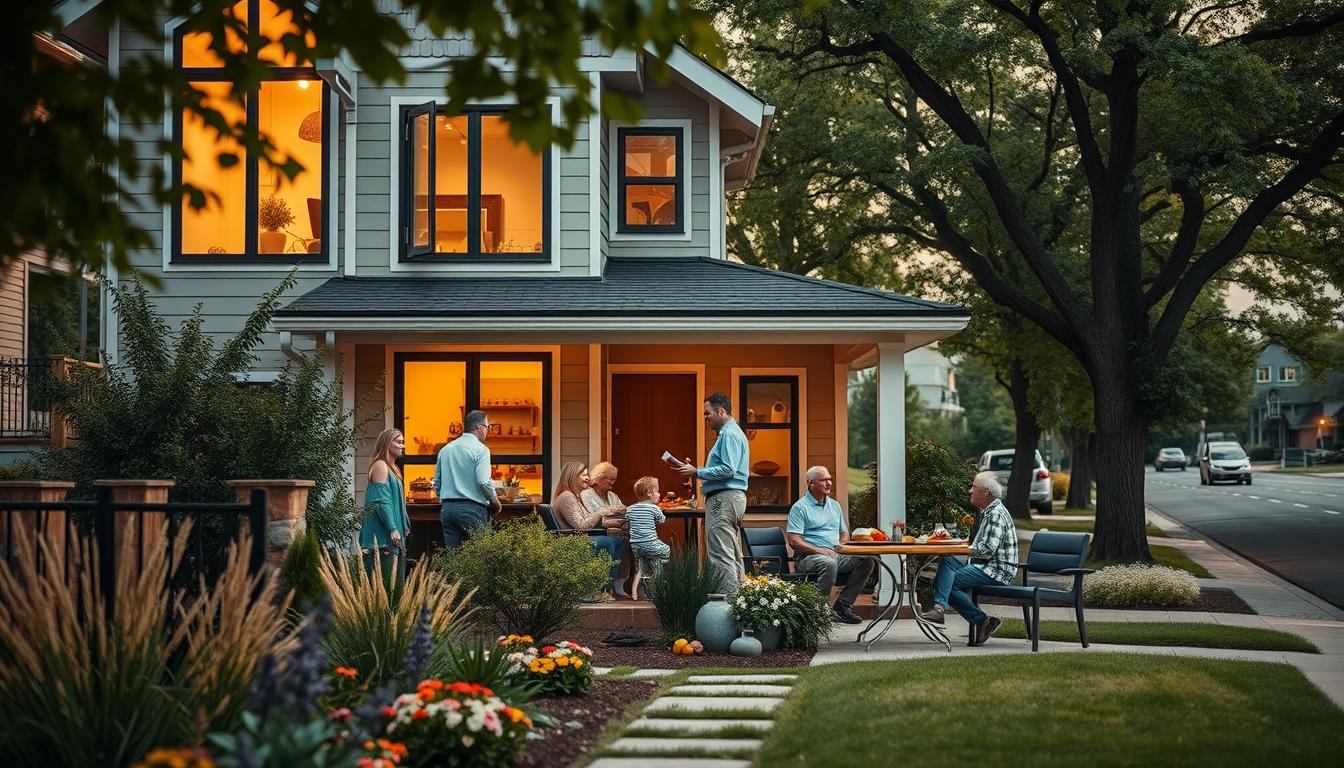 Nachbarschaft und Mehrgenerationenhaus verbinden