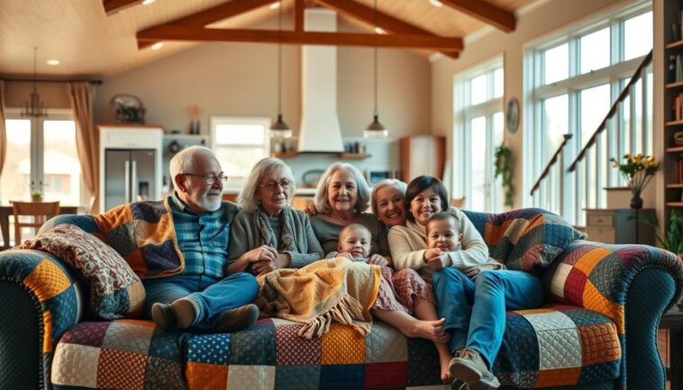 Patchwork-Familie im Mehrgenerationenhaus