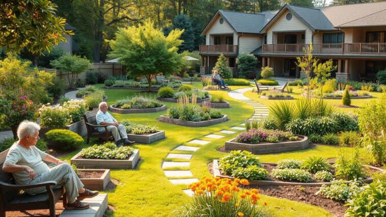 Seniorenfreundliche Gartenideen im Mehrgenerationenhaus